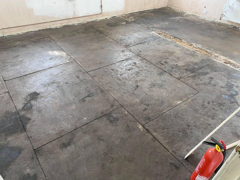 Asbestos floor tiles removed in Edinburgh by Brown Demolitions Ltd, click here for an asbestos removal quote