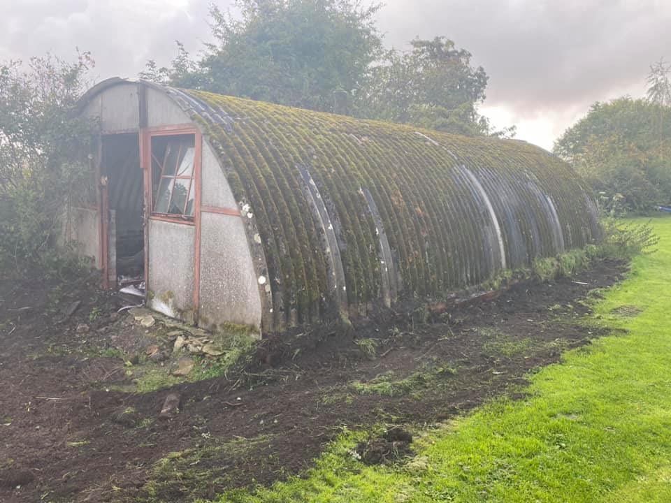 Abestos Sheets shed removal in East Lothian Scotland by Brown Demolitions Ltd, click here for an asbestos removal quote