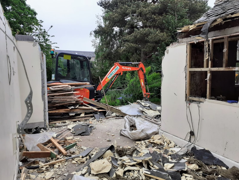 Need a house extension demolition contractor in Edinburgh? contact Brown Demolitions for a house extension demolition quote in Scotland