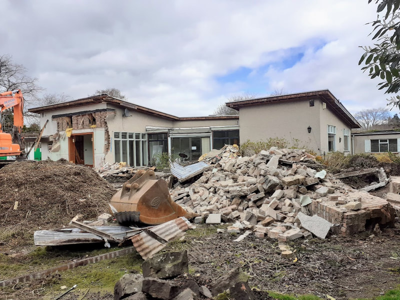 Residential demolition in Trinity, Edinburgh by Brown Demolitions, click here and view the  house demolition project