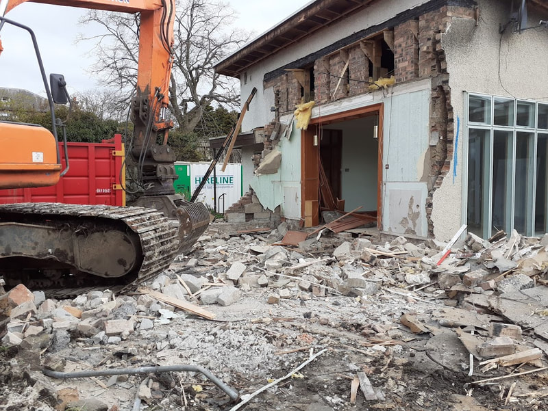 Residential demolition in Trinity, Edinburgh by Brown Demolitions, click here and view the  residential demolition project
