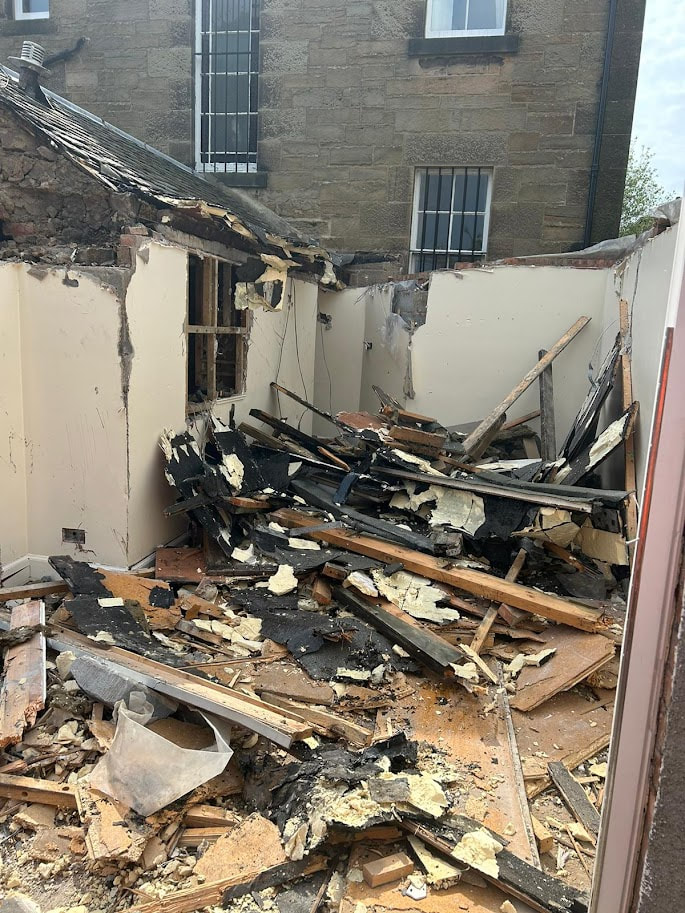 House extension demolition contractor in Edinburgh Scotland, contact Brown Demolitions for a house extension demolition quote anywhere in Scotland